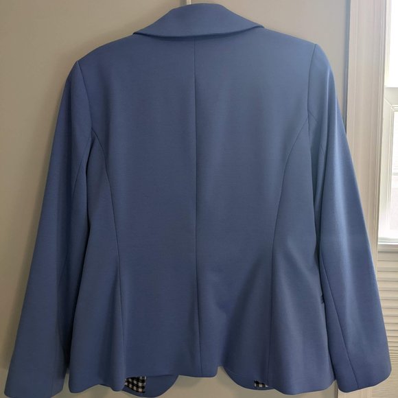 White House Black Market Knit Blazer Bellflower - NWT - Picture 2 of 7